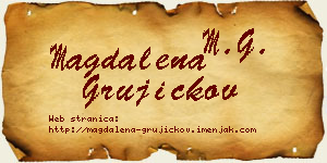 Magdalena Grujičkov vizit kartica